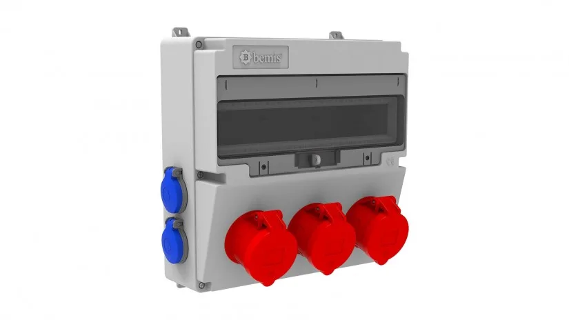 BH4-2334-4020-bemis Bemis 5/32A. 380V. 3 Ad. Ön-1/16A. 220V. 4 Ad. Yan IP44 BH4-2334-4020