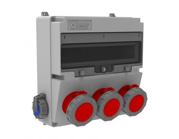 Bemis 5/32A. 380V. 1 Ad. Ön-4/32A. 380V. 2 Ad. Ön-1/16A. 220V. 2 Ad. Yan IP66 BH4-6224-1302