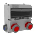 Bemis 5/32A. 380V. 2 Ad. Ön-1/16A. 220V. 2 Ad. Yan IP66 BH4-6230-2020