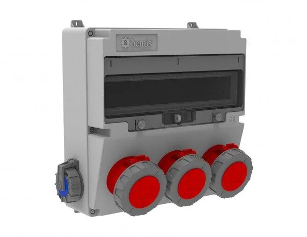 Bemis 4/32A. 380V. 3 Ad. Ön-1/16A. 220V. 2 Ad. Yan IP66 BH4-6324-2020