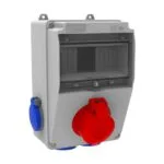 Bemis 3/25A. 380V. 1 Ad. Ön - 1/16A. 220V. 2 Ad. Yan - 1/16A. 220V. 2 Ad. Alt IP44 BH5-2105-4020