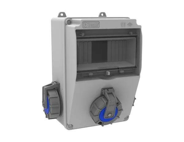 Bemis 1/16A. 220V. 1 Ad. Ön - 1/16A. 220V. 2 Ad. Yan IP66 BH5-6102-2020