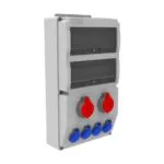 Bemis 3/25A. 380V. 2 Ad. - 1/16A. 220V. 4 Ad. P.p. Ön IP44 BH8-2205-4020