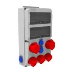 Bemis 4/16A. 380V. 3 Ad. - 4/32A. 380V. 2 Ad. - 1/16A. 220V. 4 Ad. P.p. IP44 BH8-2228-3124