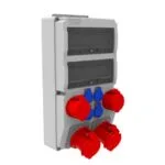 Bemis 5/32A. 380V. 2 Ad. - 5/63A. 380V. 2 Ad. - 1/16A. 220V. 4 Ad. P.p. IP44 BH8-2234-2494