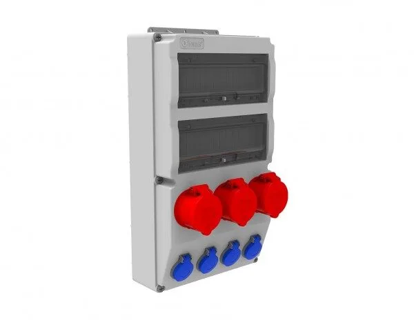 Bemis 4/32A. 380V. 3 Ad. - 1/16A. 220V. 4 Ad. P.p. Ön IP44 BH8-2328-4020