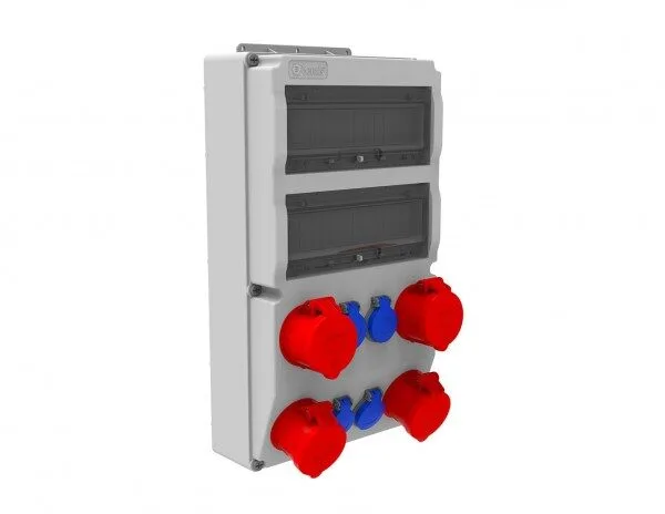 Bemis 4/32A. 380V. 4 Ad. - 1/16A. 220V. 4 Ad. P.p. Ön IP44 BH8-2428-4020