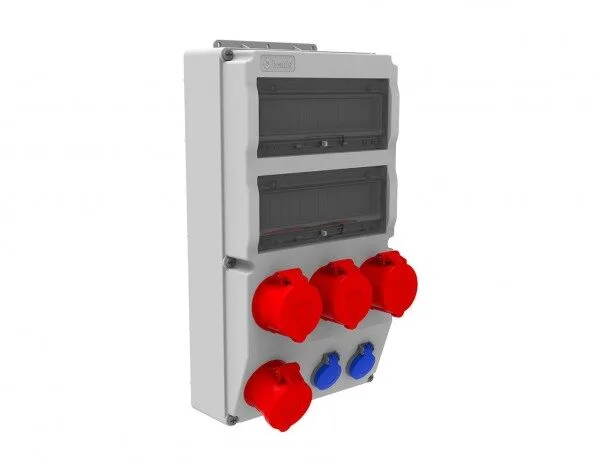 Bemis Ön 4 Ad. 5/32A. 380V. Ön 2 Ad. 1/16A. 220V. Pano Priz IP44 BH8-2434-2020