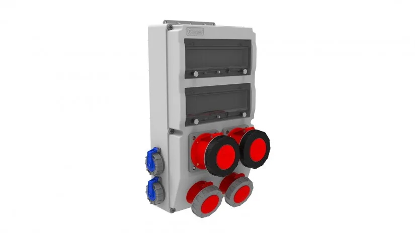 BH8-6245-2304-bemis Bemis 5/32A. 380V. 2 Ad. - 5/63A. 380V. 2 Ad. - 1/16A. 220V. 4 Ad. IP66 BH8-6245-2304