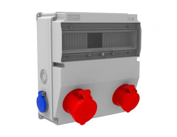 Bemis 5/32A. 380V. 1 Ad. Ön-5/16A. 380V. 1 Ad. Ön-1/16A. 220V. 2 Ad. Yan IP44 BH9-2134-1182