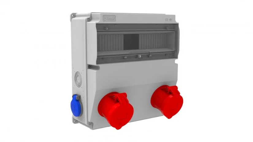 BH9-2234-2020-bemis Bemis Ön 2 Ad. 5/32A. 380V. Yan 2 Ad. 1/16A. 220V. IP44 BH9-2234-2020