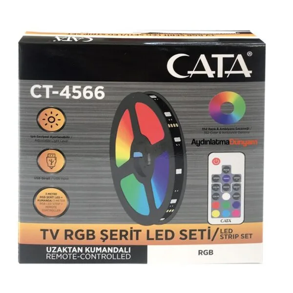 Cata CT-4566 Rgb Şerit LED Set (usb Giriili)