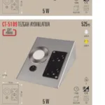 Cata CT-5109K 5W Üçgen Spot (boi Kasa)