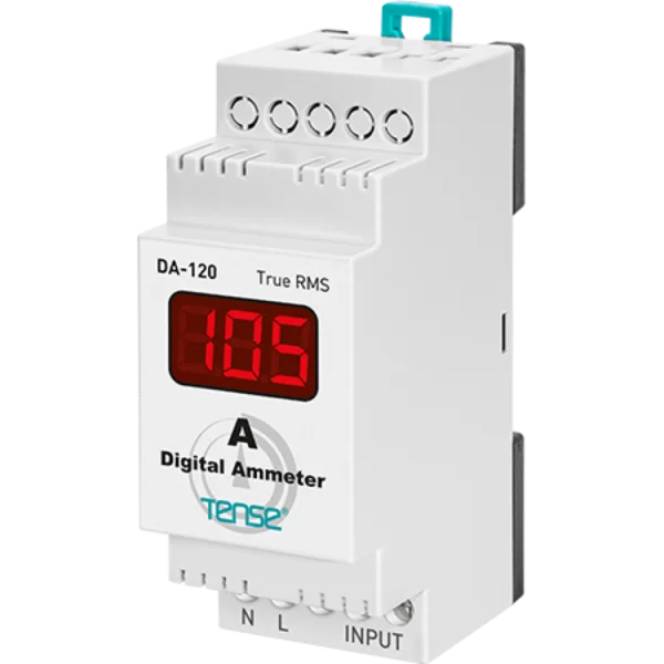Tense DA-120 Dijital Direkt Ampermetre(1-100A), DIN Kutu