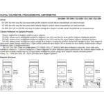 Tense DA-300 Dijital Direkt Ampermetre, (2-250A) DIN Kutu - Görsel 2