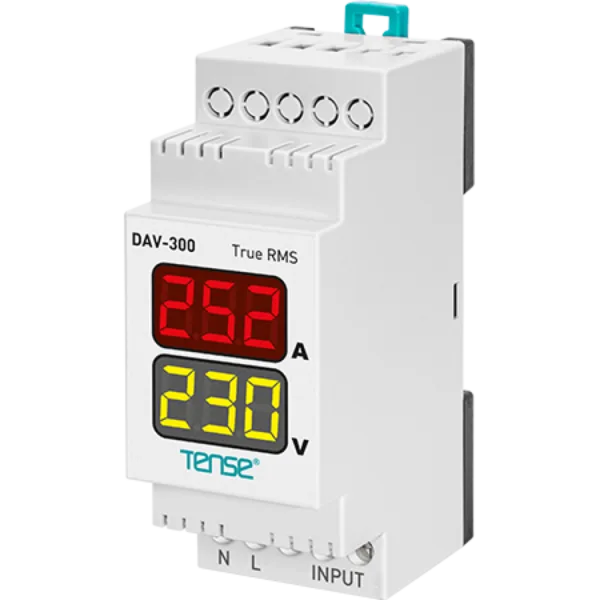 Tense DAV-300 DIN Tipi Dijital Voltmetre(150-260V) veamp; Ampermetre(2-250A)
