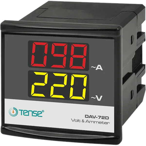 Tense DAV-72D Dijital Voltmetre(150-260V) veamp; Ampermetre(1-100A) (72x72mm)