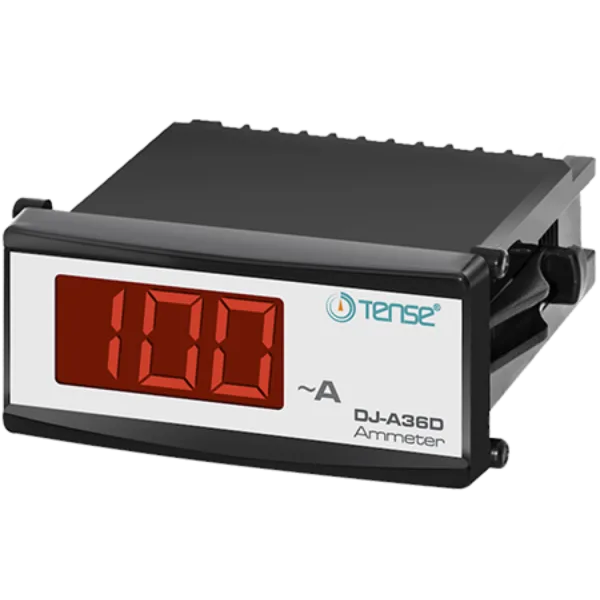 Tense DJ-A36DC Dijital DC Ampermetre 100MA - 990A Dc, 3 Hane 14 MM Display (36x72mm), XA/60 Mv Şönt