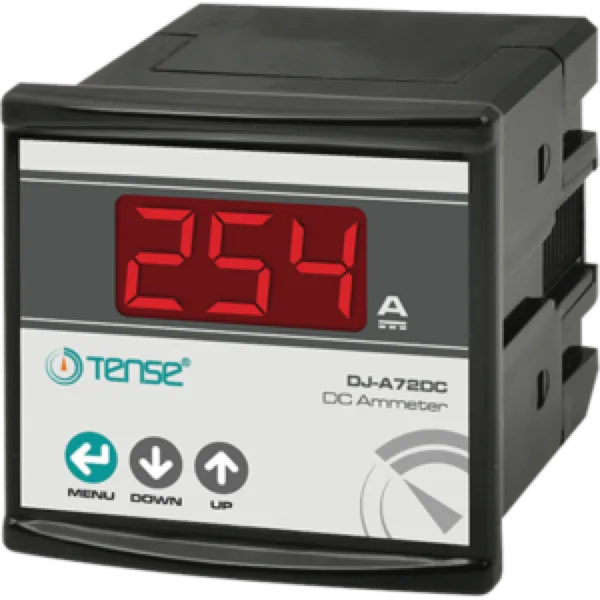 Tense DJ-A72DC Dijital DC Ampermetre 100MA - 990A Dc, 3 Hane 14 MM Display (72x72mm), XA/60 Mv Şönt
