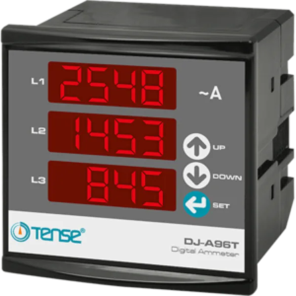 Tense DJ-A96T Dijital 3 Faz X5 Ampermetre, 96X96MM