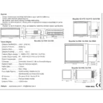Tense DJ-V36 Dijital Voltmetre 1V - 500V AC (50/60 Hz) 36X72MM - Görsel 3