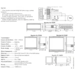 Tense DJ-V48 Dijital Voltmetre 1V - 500V AC (50/60 Hz) 48X48MM - Görsel 3