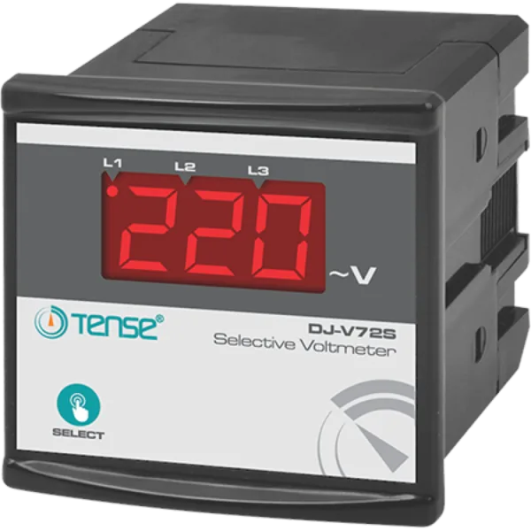 Tense DJ-V72S Dijital Seçmeli Voltmetre 5V - 500V AC (50/60 Hz) 72X72MM