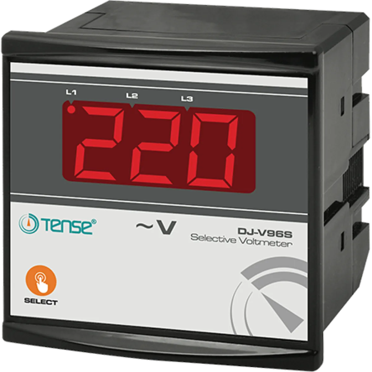 DJ-V96S-1 Tense DJ-V96S Dijital Seçmeli Voltmetre 5V - 500V AC (50/60 Hz) 96X96MM