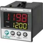 Tense DS-72 72x72 ebatlarında, Çift SET’li, çift çıkışlı, CP1, CP2, RESET girişli, kuru kontak, proximity ve encoder gir