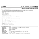 Tense DT-321DIN Sıcaklık Kontrol Cihazı (-30 ile+150 °C) (NTC Ölçüm Probu Fiyata Dahildir.) - Görsel 2