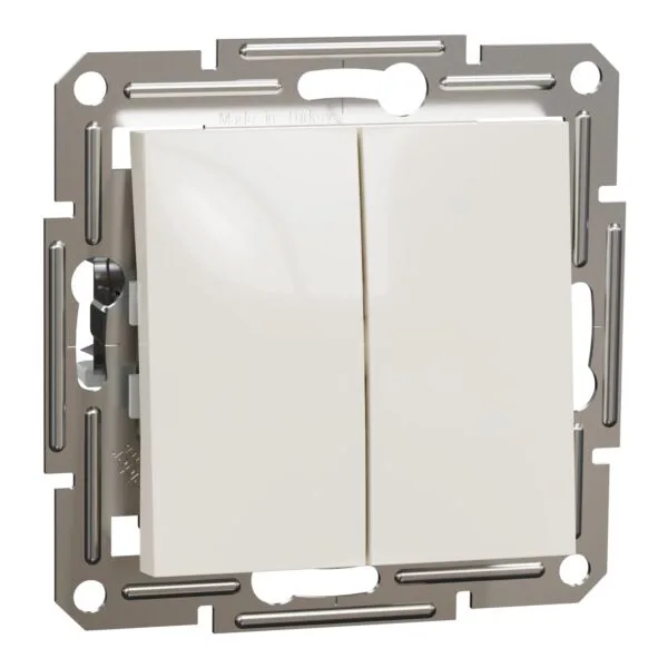 Schneider EPH0670123 İkili Asfora Krem Çerçevesiz Vavien