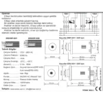 Tense ERP-12DY Zaman Rölesi 12DK,PANO Tipi 48X48MM - Görsel 3