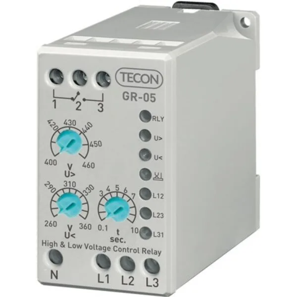 Tense GK-03 Trifaze Aşırı Gerilim Kontrol Rölesi Klasik DIN Kutu