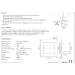 Tense HM-48 Dijital İş Güç Zaman Saati (maksimum 99.999 Saat), 5 Hane 9 Mm, 2 Hane 8 MM Display, Rezervli (48 X 48), Pano Tipi - Görsel 3