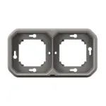 Legrand 069683L Plexo sıva altı ikili yatay çerçeveli kaide, gri