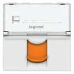 Legrand 076525 RJ45 CAT6A Stp, 2 Modül, Beyaz, Turuncu Shutter