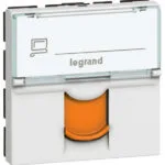 Legrand 076525 RJ45 CAT6A Stp, 2 Modül, Beyaz, Turuncu Shutter