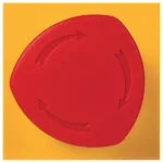 Legrand 076602 Acil Durum Anahtarı, 3A, 250V~, NA+NK Kontak, 1/4 Tur, 2M, Kırmızı/Sarı