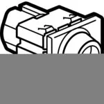 Legrand 077074 Kilitli Anahtar, 6A, 250V~, İki Konumlu, 2M, Beyaz