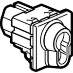 Legrand 077075 Kilitli Anahtar, 6A, 250V~, Üç Konumlu, 2M, Beyaz