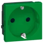 Legrand 077216 S.Armada Top. Antim. priz, yeşil tuş kapaklı