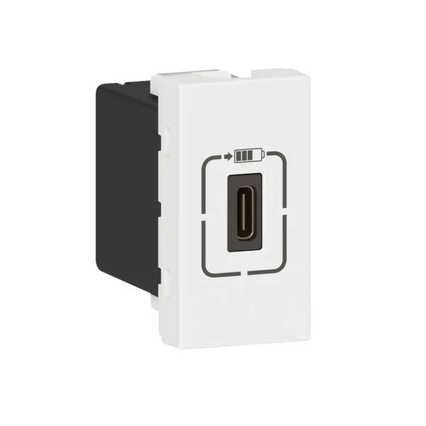 Legrand 077589 Tekli USB Priz, Telefon şarjı için, 5V, 1,5A, C Tipi
