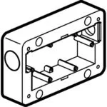Legrand 077892 Soliroc IK10 - IP55 Sıva üstü montaj kutusu - İkili