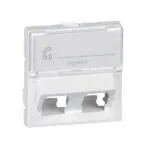 Legrand 078613 Data Prizi, Keystone Adaptör, 2 Çıkışlı, 45°, 2M, Beyaz
