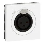 Legrand 078755 Sistem Armada Xlr 3KUTUP Dişi Neutrik Priz - Beyaz -2MODüL