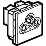 Legrand Armada TV-RD-SAT Priz Sonlu 2 Modül