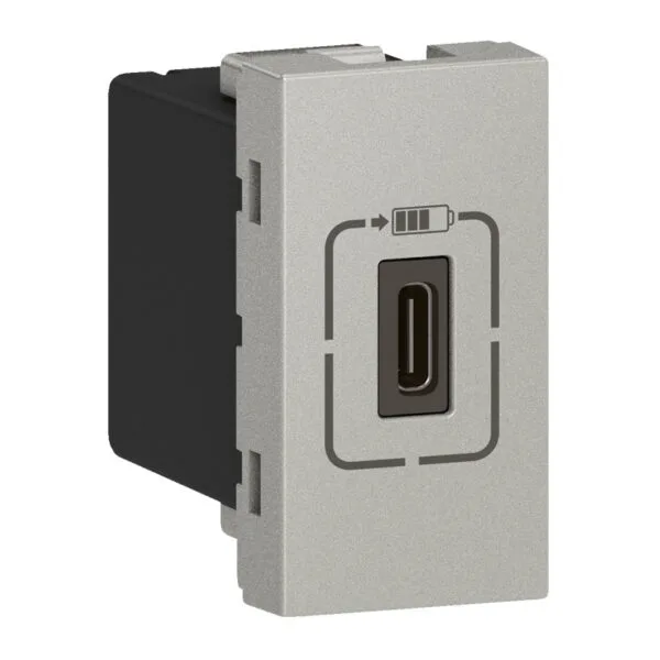 Legrand 079389 Tekli USB Priz, Telefon şarjı için, 5V, 1,5A, C Tipi