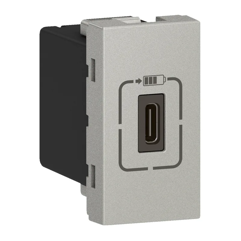 LG-079389-WEB-R Legrand 079389 Tekli USB Priz, Telefon şarjı için, 5V, 1,5A, C Tipi