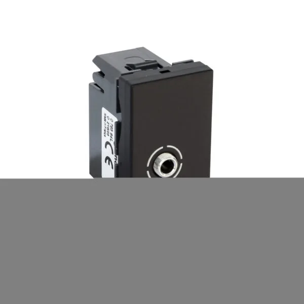 Legrand 079564L 3,5 mm jack plug için priz, vidalı bağlantı, Siyah