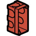 Legrand 080140 Batibox Örme Duvar için Buat 1MODüL Derinlik:40mm